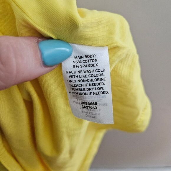 BP Tube Top Crop Strapless Solid Yellow Casual Summer Plus Vacation Neutral - Picture 7 of 10